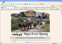 Wagons Across Wyoming